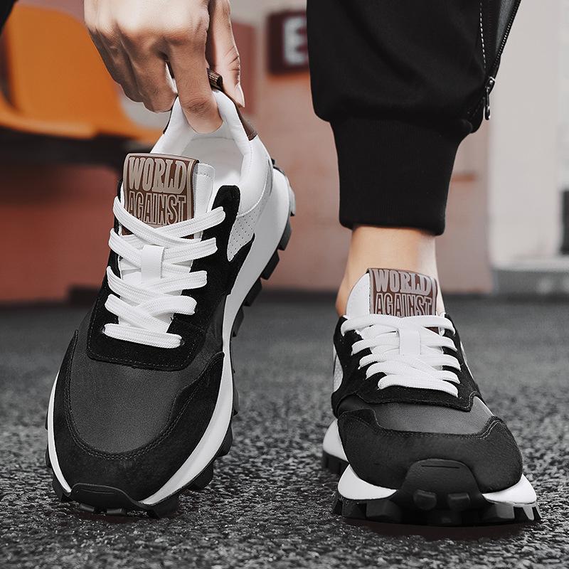 Men's Shoes Trendy Versatile Casual Sports Teenagers Anti Slip Thick Sole With Added Forrest Gump High Dad Running
