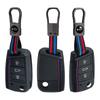 Silicone Car Folding Remote Key Case Cover For Volkswagen Vw Polo Golf 7 Mk7 Tiguan Passat Jetta E-Golf Keychain Accessories