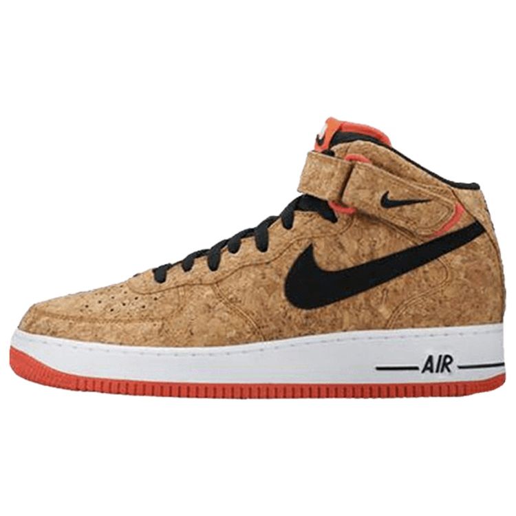 

Мужские кроссовки Nike Air Force 1 Mid Cork Tan Natural Black-Bright-Crimson 748282-100