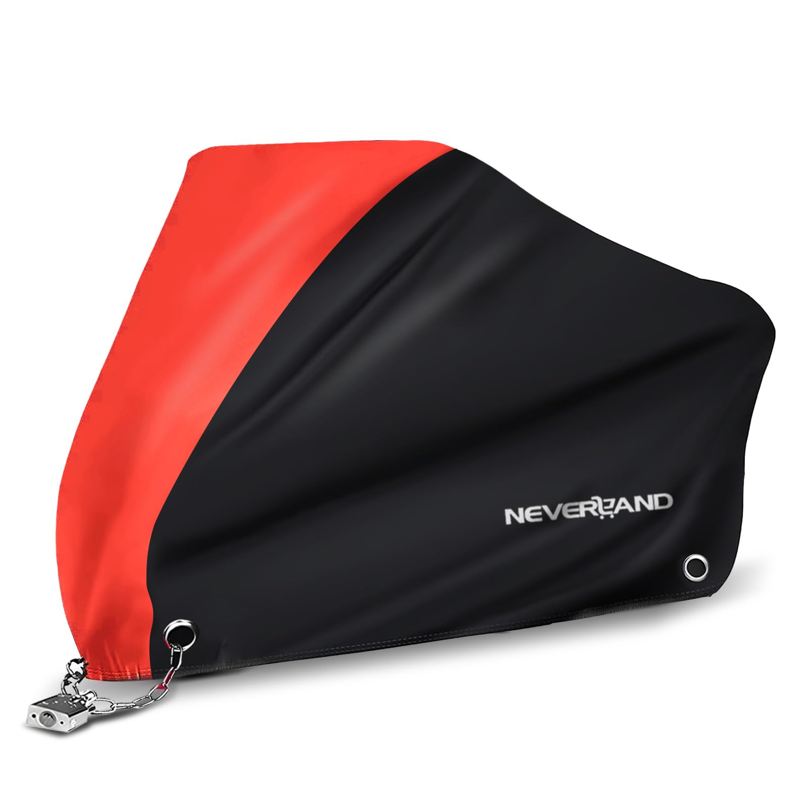 

Чехол для мотоцикла NEVERLAND из плотной ткани Оксфорд 210D для передней и задней части, включая чехол для хранения, XL, для мопедов, термостойкий, прочный, тканевый, водоотталкивающий, с отверстиями для ключей,