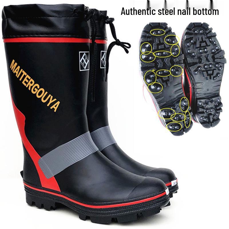 Men's Non-slip Rubber Fishing Boots for Ice and Snow