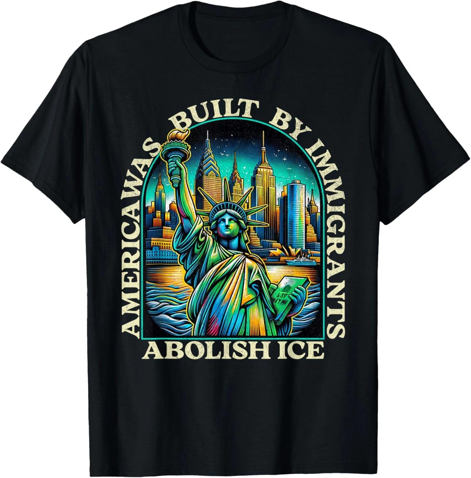 Abolish Ice Protest Support Indivisible No Kings Unisex T-Shirt S