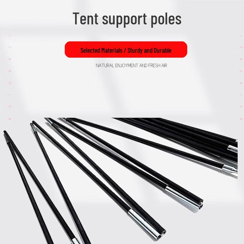 Outdoor Camping Tent Support Poles 3m (Pair of 2)