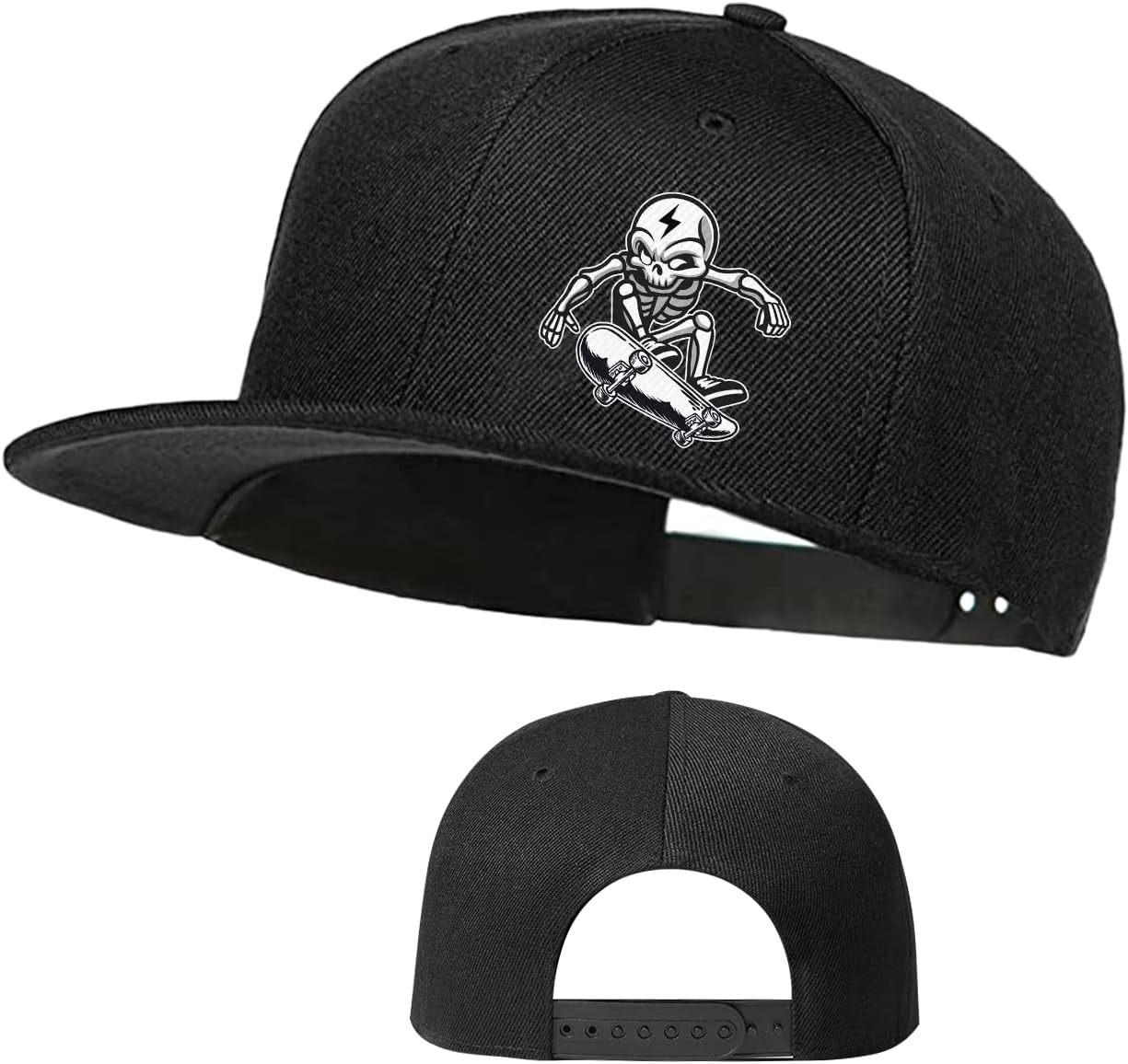 

Fish Skeleton Bass Fishing Graphic Baseball Cap Polyester Snapback Hat Outdoor Unisex Adult One Size