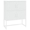 Highboard White 80 x 35 x 100 cm Steel