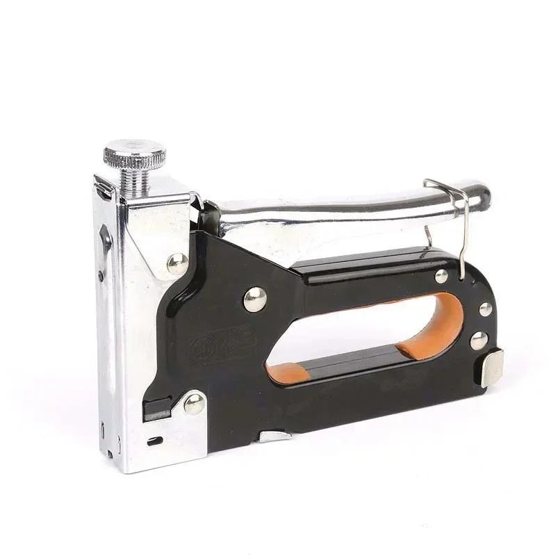 Universal Durable 4-in-1 Manual Nail Gun - Portable T-U-Straight Nail Tool for Door Nailing, Comfortable Handheld 1Pc