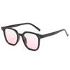 Sunglasses Women Plain Blush Glasses Sunset Gradual Change Brown Black Frame Sunglasses Sunglasses Men Uv Protection