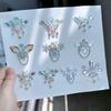Princess Makeup Tassel Stickers – Kids' Ancient Costume Eyebrow Decorations for Stage Performances