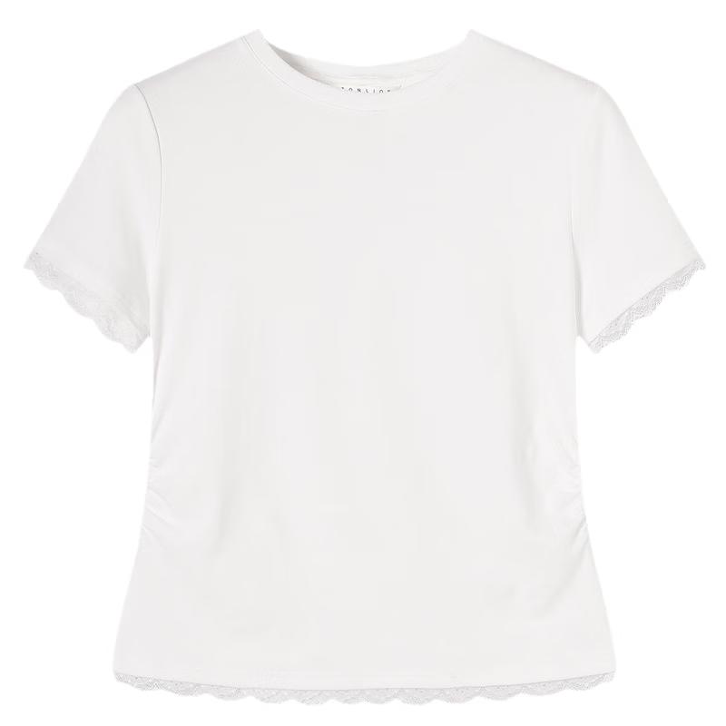 TonLion Women's Lace Short Sleeve T-Shirt