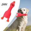 Pet Toy Chicken Shape Latex Dog with Sound Boredom Relief Teeth Cleaning for Throwing Molar Bite-Resistant Funny Squeaky Chew Cute