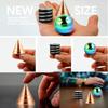Brinquedo de Mesa Giratório Cinético Fidget de Metal Spinner Bola de Ilusão Ótica para Adultos Ansiedade e TDAH Alívio Antiestresse Stress Offi Toys