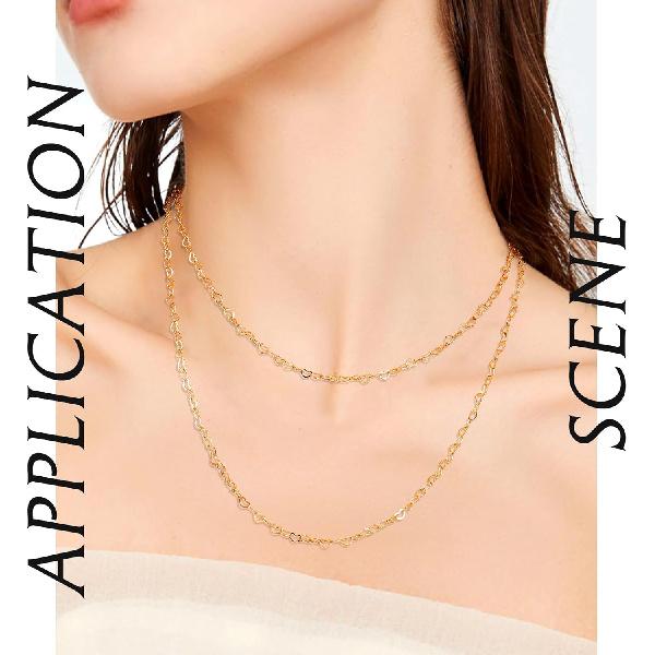 Craftdady 5M 14K Gold Filled Heart Link Chains 5x3.5mm Soldered Brass Bracelet Necklace Designer Chains Simple Chain Gold Chain Necklace Collection