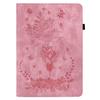 For Infinix Xpad Case Card Holder Anti-Scratch Leather Cover Rose Flower Imprint