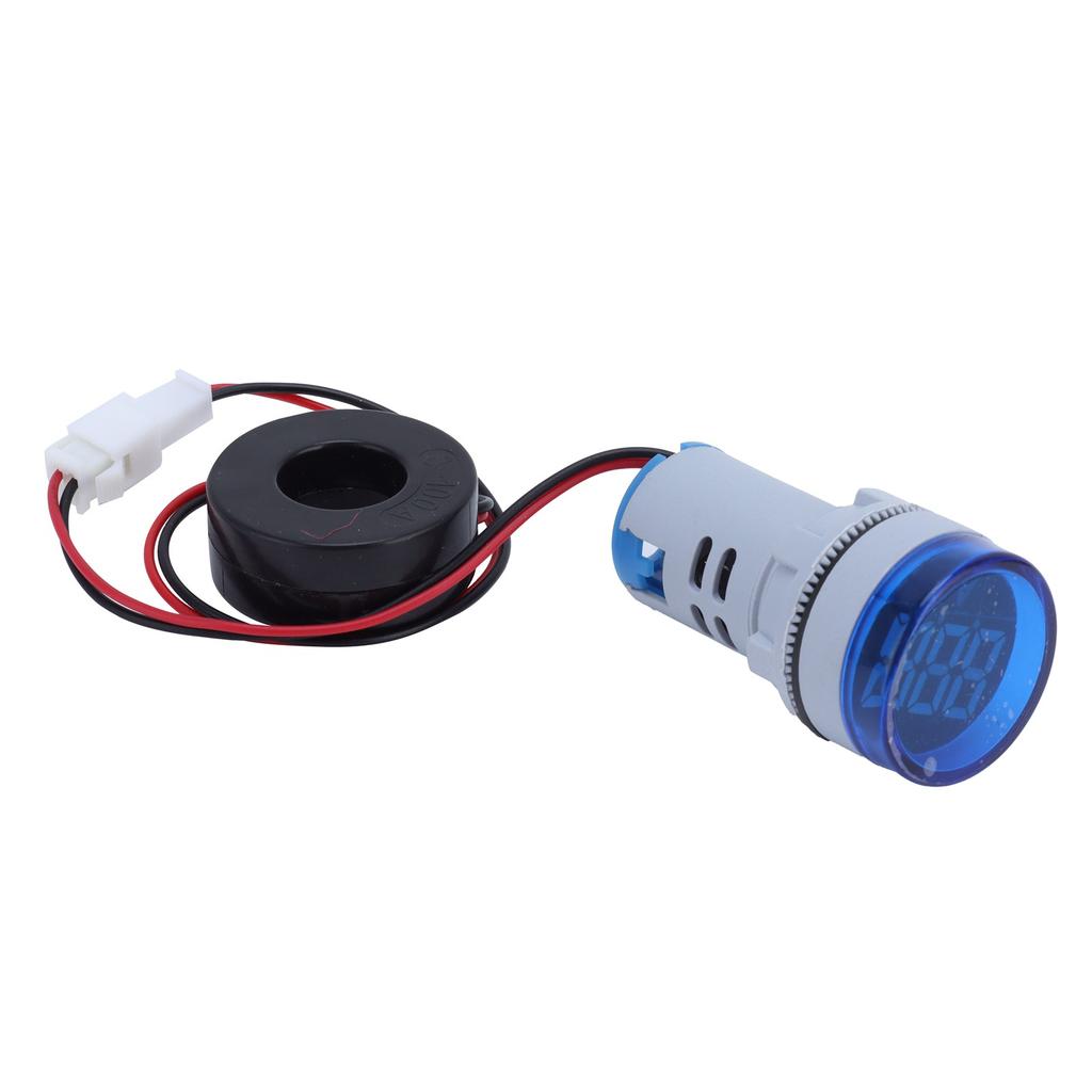 Digital Current Meter Ammeter Signal Indicator Lamp Light AC 220V AD16‑22DSA