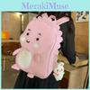Lovely Girl's Nylon Backpack With Fun Dinosaur Design Spacious And Wear-resistant Fashionable School Bag