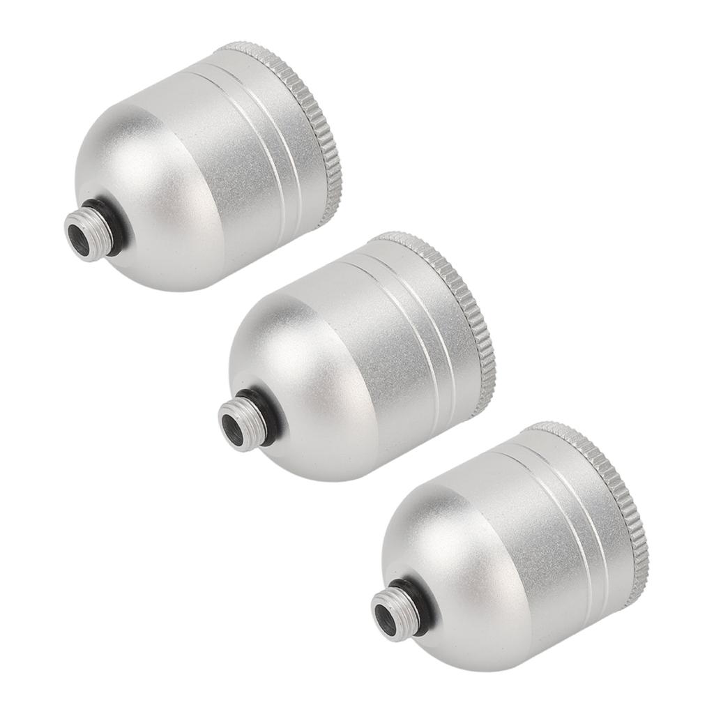 3pcs Facial Oxygen Injection Accessories Metal Cup Replaceable Portable Oxygen Sprayer Accessories Pot