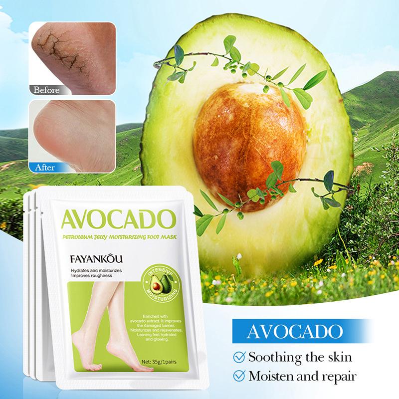 

Fayankouavocado Exfoliating Foot Mask Feet Pedicure Remove Dead Skin Moisturizing Foot Exfoliator Feet Masks Skin Care onesize
