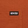 New Era Short Sleeve Pocket Rust Orange M Cotton Pocket Tee Mini Brand Logo T-Shirt