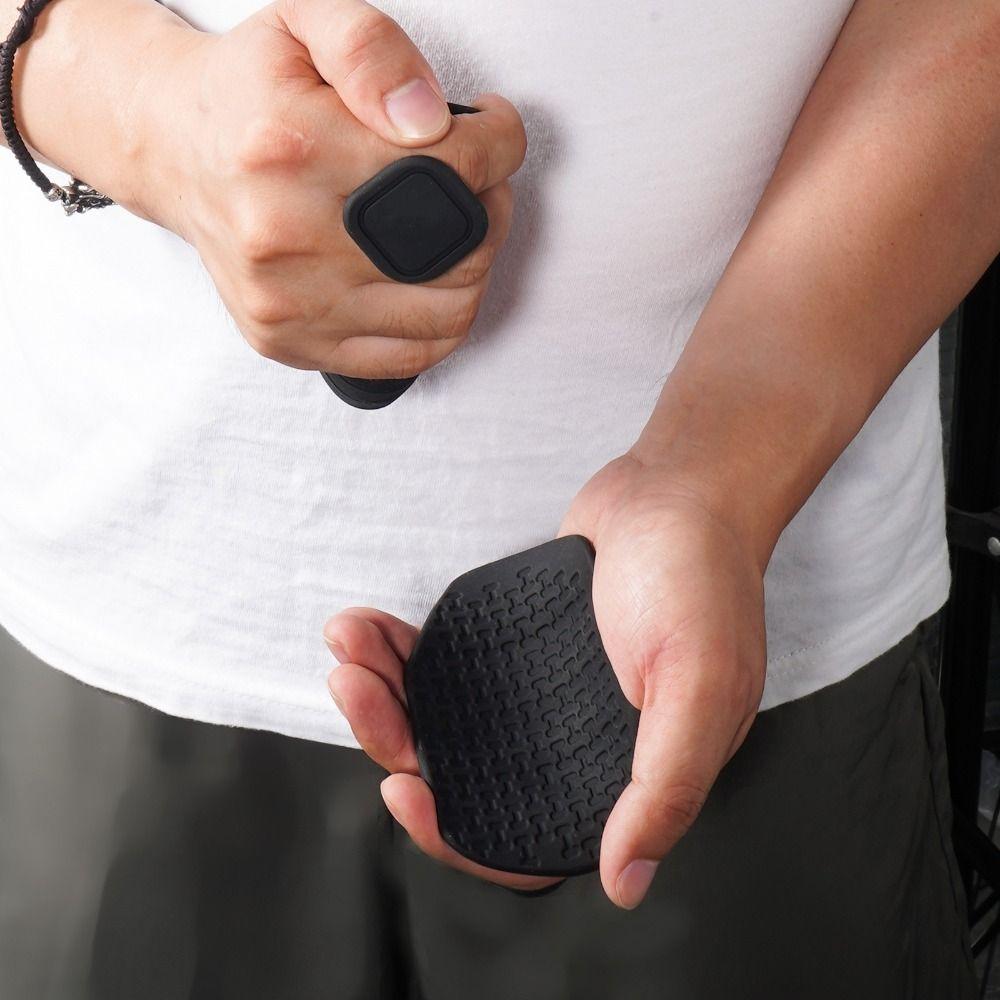 1 Pair Elastic Workout Gym Gloves Anti-slip Silicone Palm Grips Weight Lifting Grips  Weightlifting