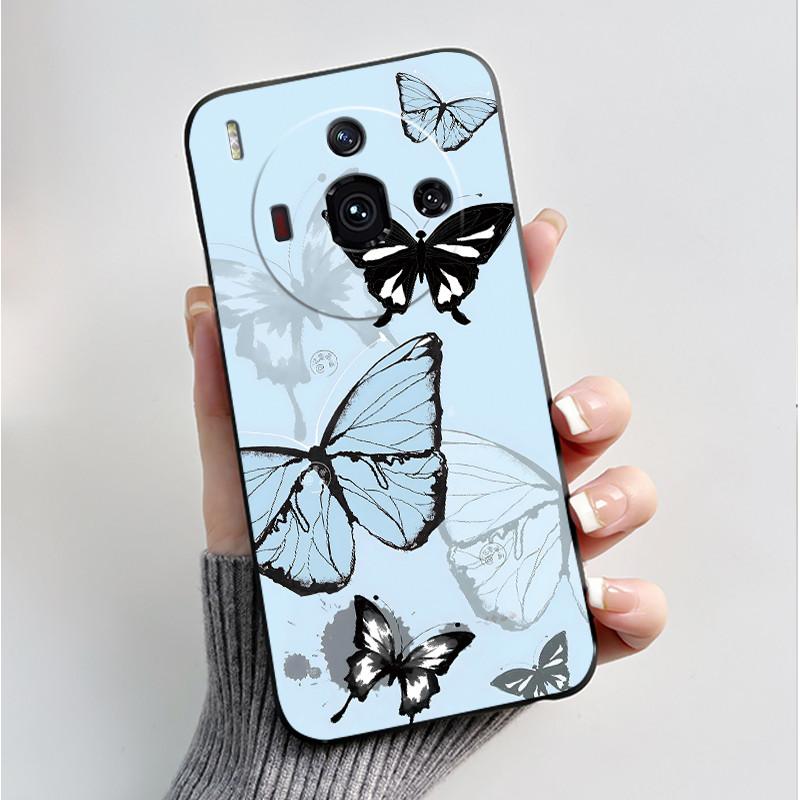 Printing Case For ZTE Nubia Z50S Pro 5G Funda ZTE Nubia Z60S Pro 5G Cover Soft Silicone Black Shell Cute Flower Cartoon Casing
