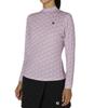 FootJoy Floral Print Long Sleeve Mock Neck Shirt, Pink, Women's, Size L, FJW-F24-S08, 32276-L