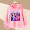 Dětské dívčí anime oblečení Kpop Lovci démonů Ležérní móda Teplá podzimní zimní mikina s kapucí