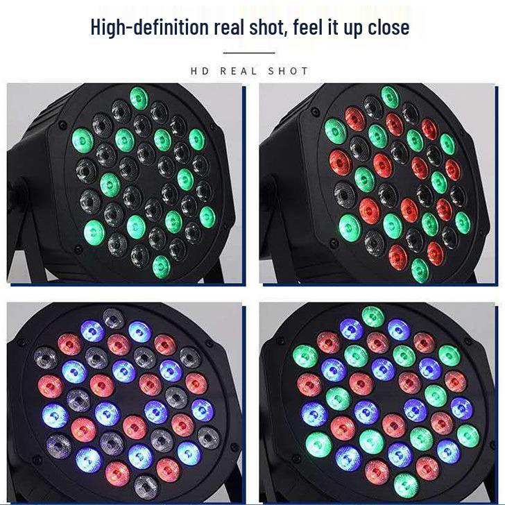 36-Color LED Stage Lights for Dance, Wedding, and Holiday Events