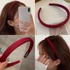Retro Red Velvet Sponge Headbands For Girls Fashion Temperament Hair Hoop Wash Face Hair Band Woman Female Hair Accessories Gift