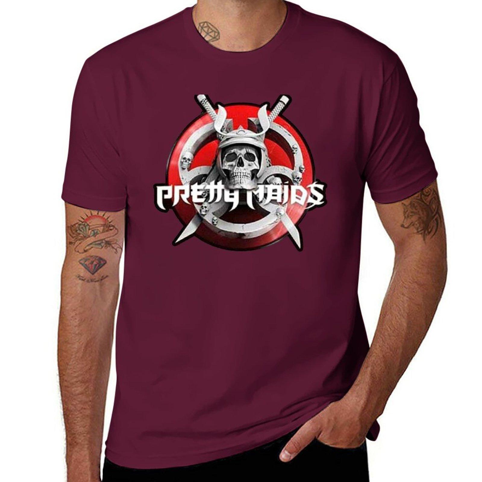

best selling pretty maids hard rock album art band heavy metal tour logo T-Shirt anime clothes shirts graphic tees mens t shirts 3XL