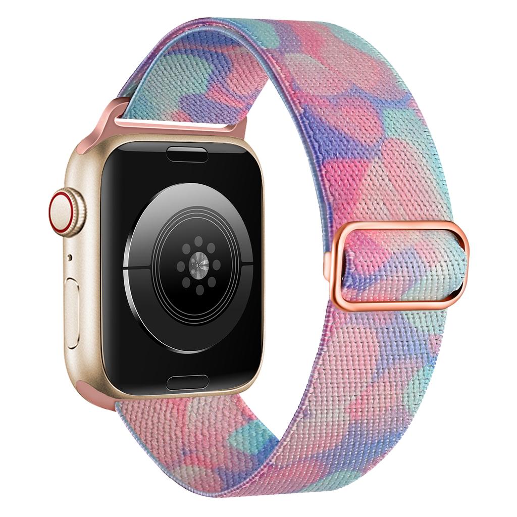 Braided Band for Apple Watch Series 10 46mm/Ultra 2 Ultra 49mm/Series 9 8 7 45mm/6 5 4 SE (2023) SE (2022) SE 44mm/3 2 1 42mm Nylon Pattern Wristband