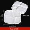 Melamine 4-Compartment Fast Food Tray Set