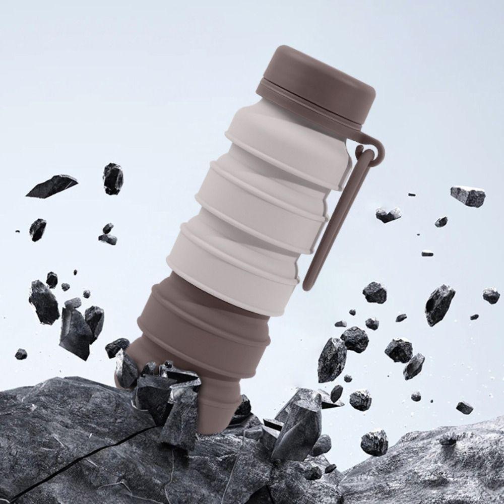 Portable Foldable Silicone Water Bottle Reuseable Collapsible Water Cups  Camping