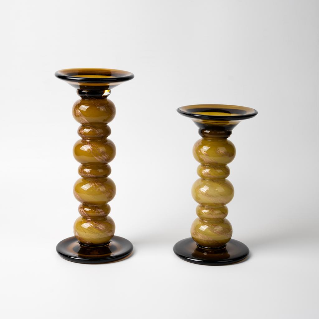 Glass Candlestick Geometric Pebbles Candle Holder Candelabros Decorativos Wedding Centerpieces Decoration