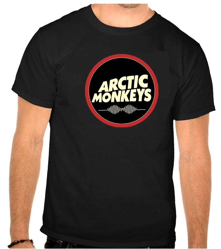 Arctic Monkeys Rockmusik Logo Schwarzes T-Shirt -1285-