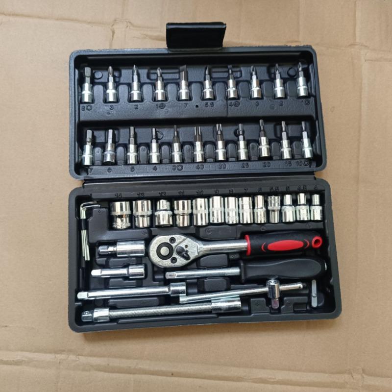 

Auto Repair Tool Set Socket Wrench Combination Hardware Tools 46/53pcs 46pcs