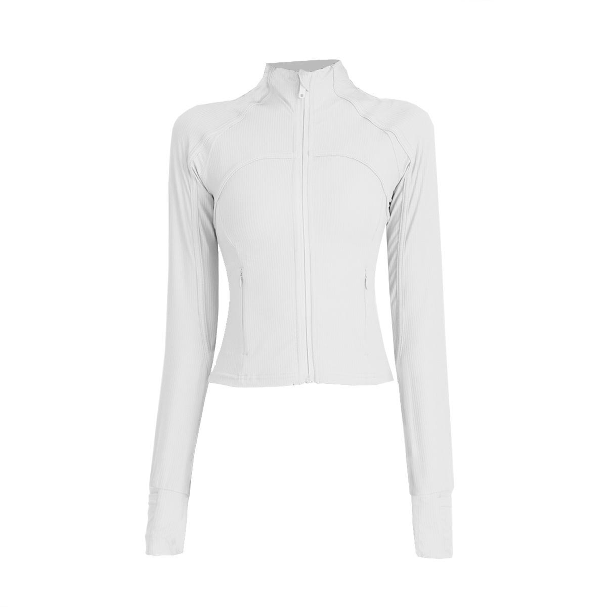 

Женская спортивная куртка в стиле Lulu с рубчатым воротником-стойкой и возможностью нанесения логотипа L