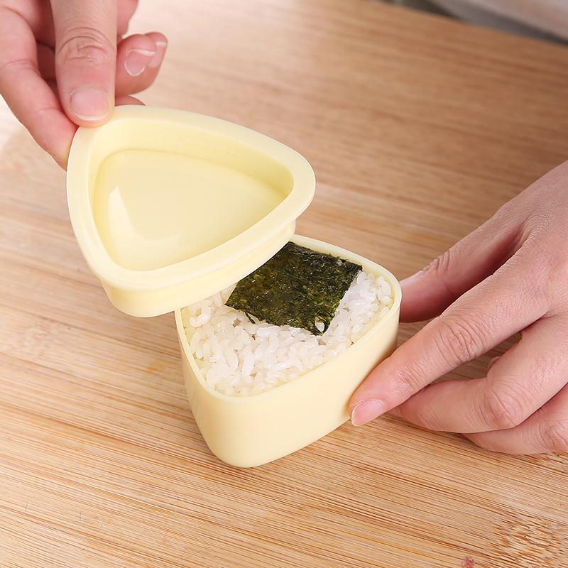 1/2Pcs Triangular Plastic Sushi Mold Onigiri Rice Ball Food Press Maker Japanese Bento Baby Rice Ball Molds Kitchen Accessories