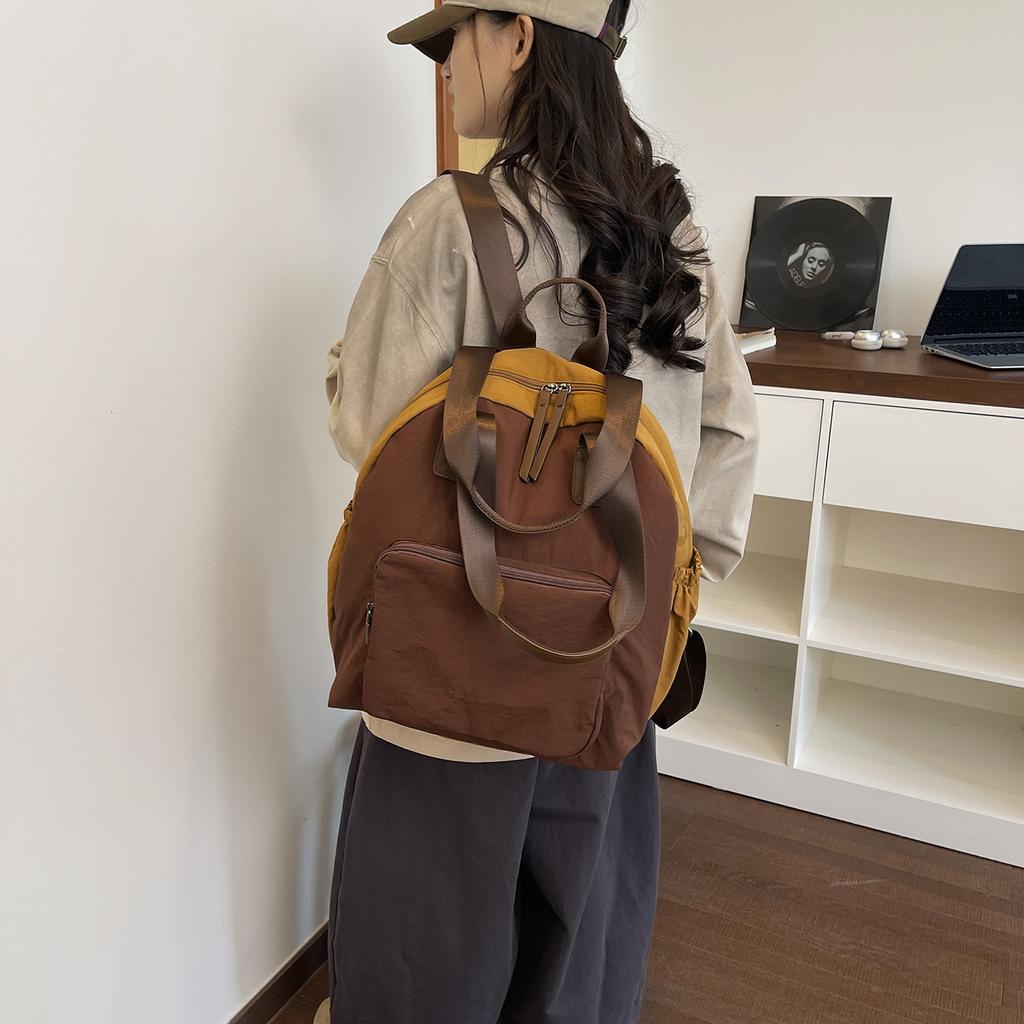 Schoolbag Spot Wholesale Commuter Casual Simple Bag Large Capacity Women's Backpack Multi-functional Versatile Fashion Backpack