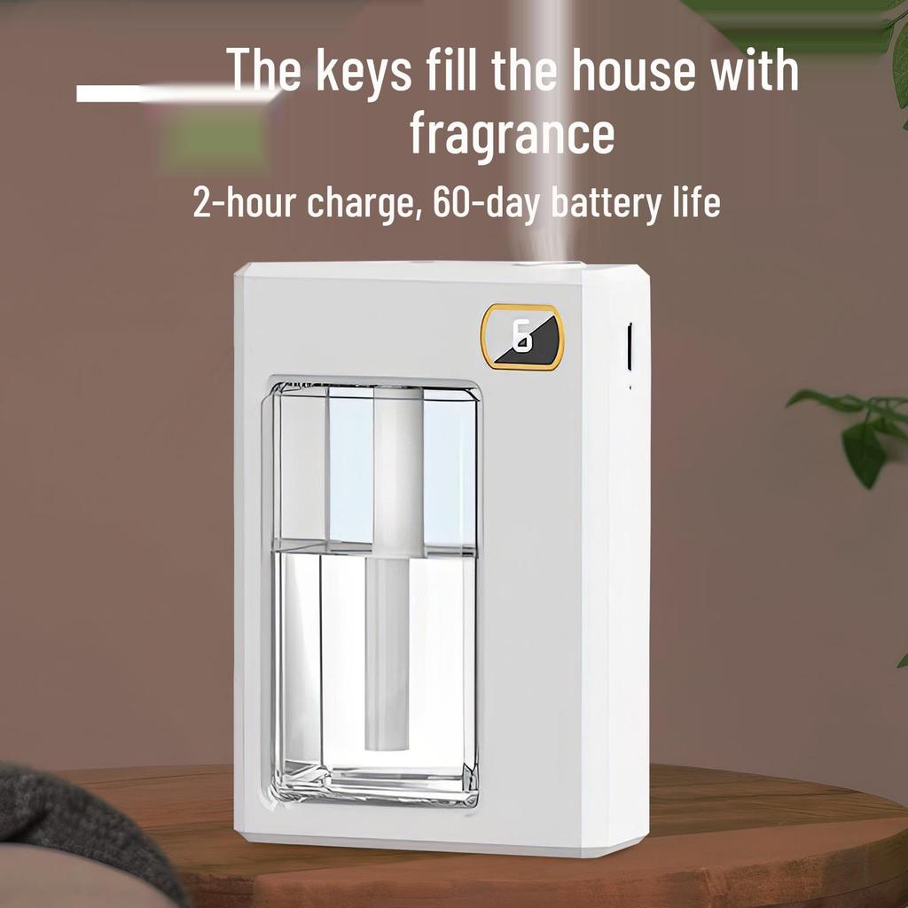 Wall-Mounted Smart Aromatherapy Diffuser & Deodorizer with Automatic Fragrance Sprayer