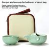 Household Tea Set Teapot Cup Portable Outdoor Kungfu Tea Set One Pot Two Cups Chinese Teas Ceremony Accessories Business Gift