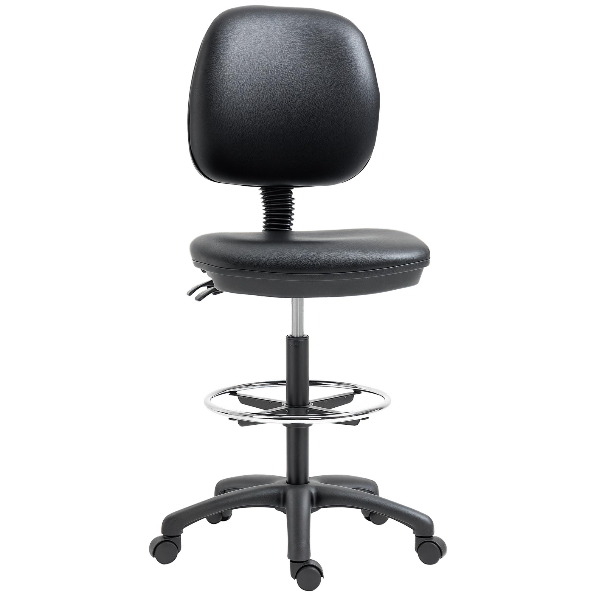 Stool on Castors Height-Adjustable 69-91 cm
