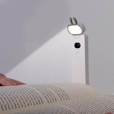 Reading Book Light Clip On USB Rechargeable Book Light For Bed Eye Caring 3 Color Stepless Dimmable 80 Hrs Runtime Lightweight