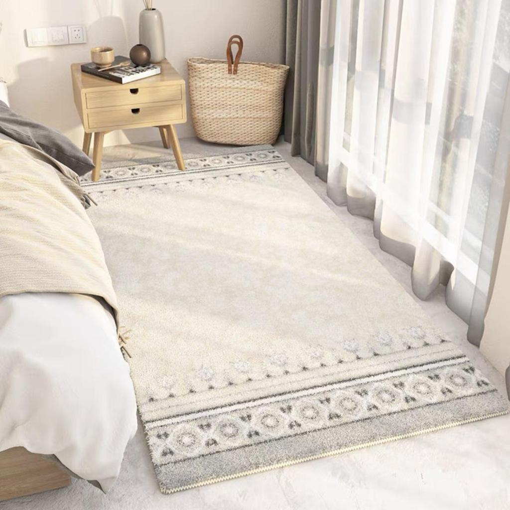 Luxuriöser Imitat-Kaschmir Teppich mit Rutschstopp für Wohnzimmer, Schlafzimmer oder Kaffeetisch