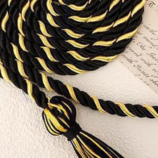 2026 Graduation Cord 5.6Ft Long Braided Cord Double Tassel Graduation Gown Cord for Graduation Ceremony Bachelor Master Doctoral