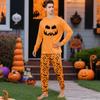 Print Cute Family Set Pajamas, Home Clothes, Family Set Long Sleeve Top Pants Set