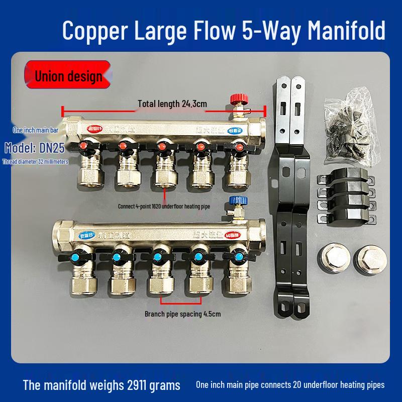 Tie Muyun Copper Floor Heating Manifold