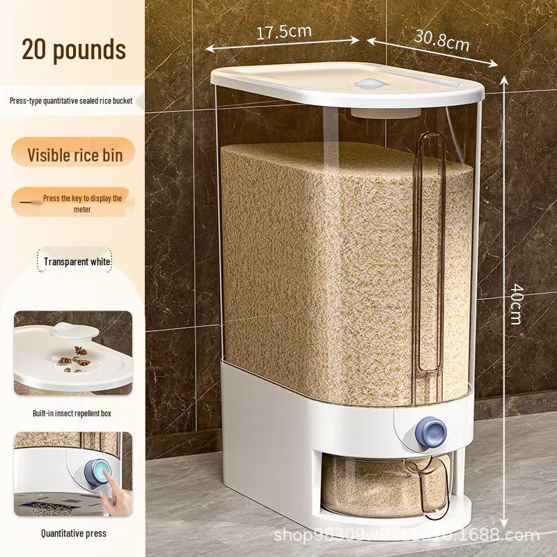 Sealed Insect-Proof Moisture-Proof Rice Storage Container – Large Capacity, Food-Grade Bucket for Whole Grains.