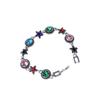 Versatile Retro Ethnic Rhinestone Geometric Round Bracelet
