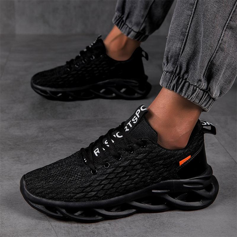Men's tennis shoes Breathable casual walking summer lightweight stylish running shoes lace-up large size sneakers for men48