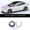 For Tesla Model Y Juniper Door Seal Strip Soundproof Rubber Weatherstrip for Model 3 Highland B-Pillar Sealing Noise Reduction